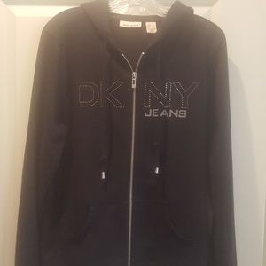 DKNY zippered hoodie